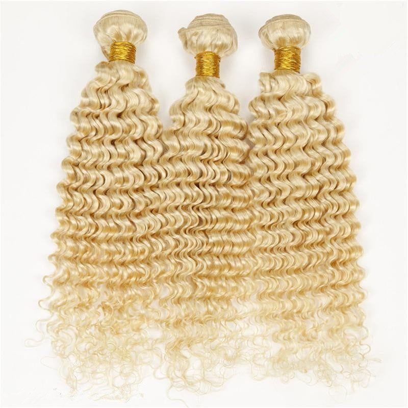 Raw Human Hair Color 613 Bundle