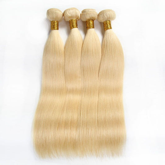 Raw Human Hair Color 613 Bundle