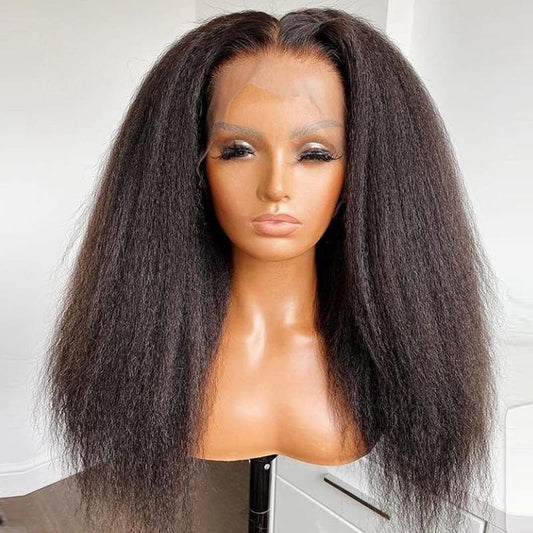 Raw Human Hair Color 1B Transparent Wig