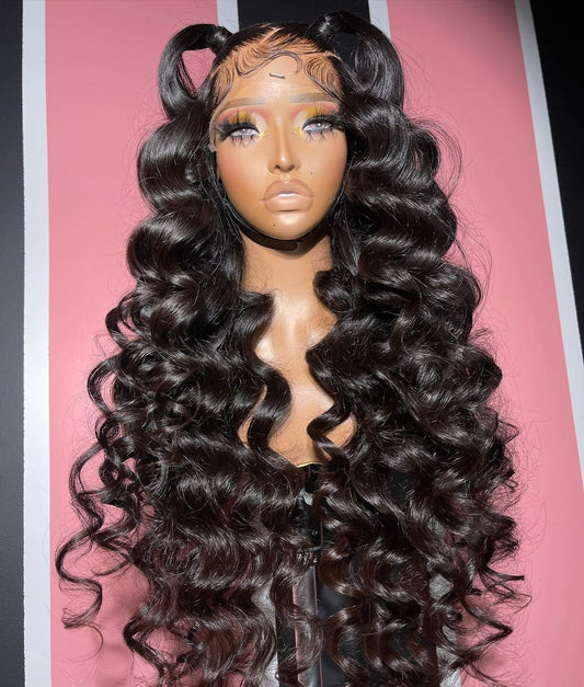 Quality Body Wave Human Hair HD Lace Transparent Full Lace Frontal Wig Thick Ends