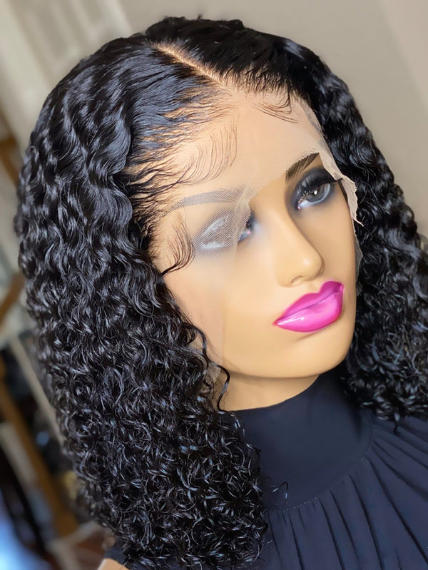 Raw Human Hair Color 1B HD Wigs