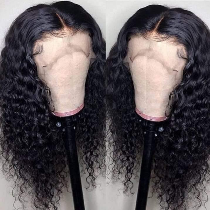 Water Wave Human Hair Lace Front Wig