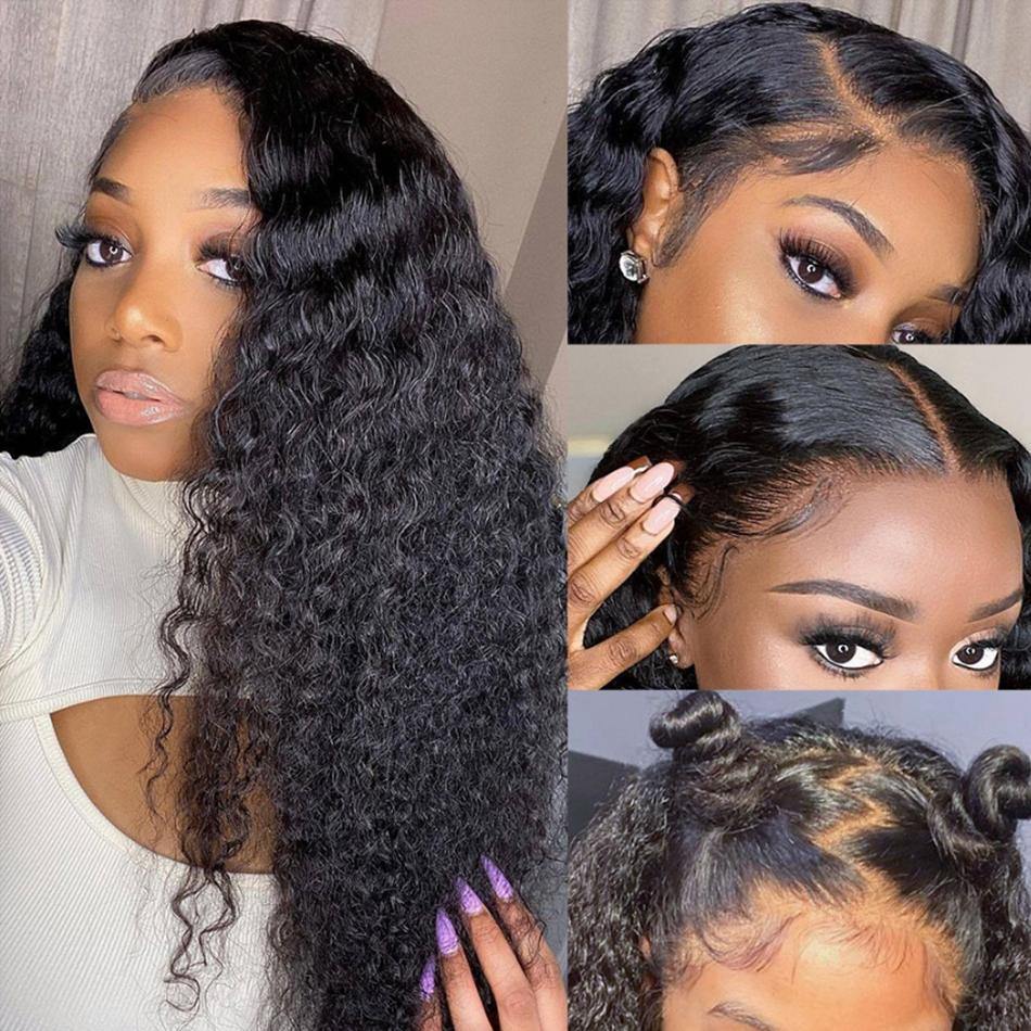 Water Wave Human Hair Lace Front Wig