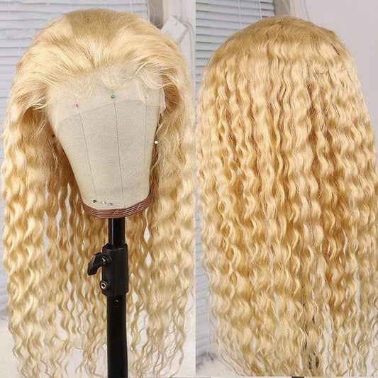 Raw Human Hair Color 613 Transparent Wig