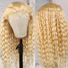 Raw Human Hair Color 613 Transparent Wig