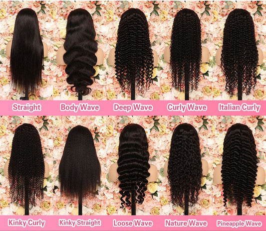 Raw Human Hair Color 1B HD Frontal Wigs