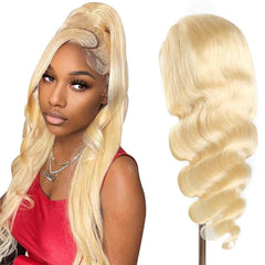 Raw Human Hair Color 613 Transparent Wig